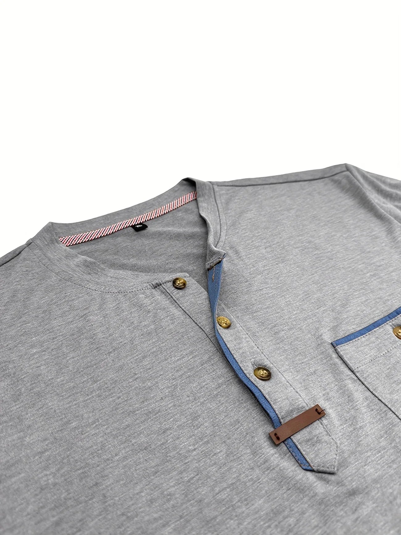 Saxon | Short Sleeve Henley Pocket T Shirt