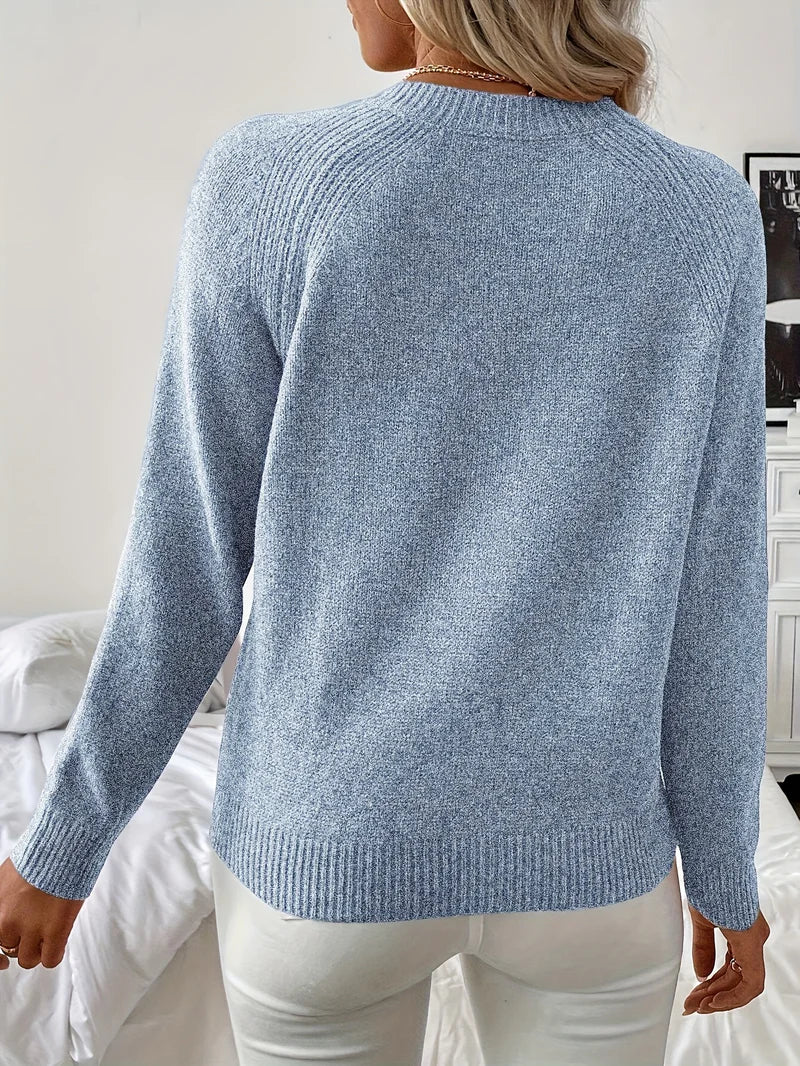 Pascuala | Pearl Detail Round Neck Knitted Sweater