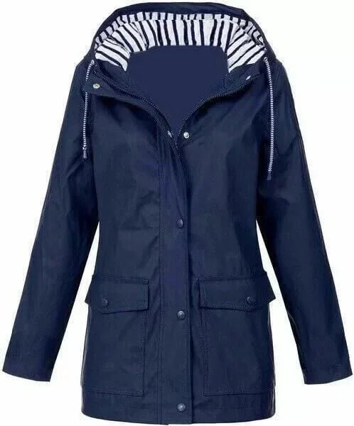 Ilektra | Long Sleeve Hooded Jacket with Pockets