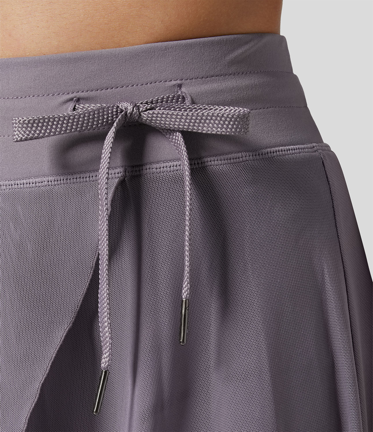 Eliara - High Waisted 2 In 1 Wrap Skirt Shorts