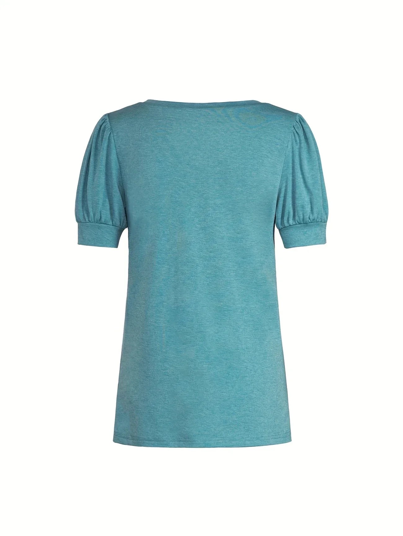 Kizzy | V-Neck Puff Sleeve T-Shirt