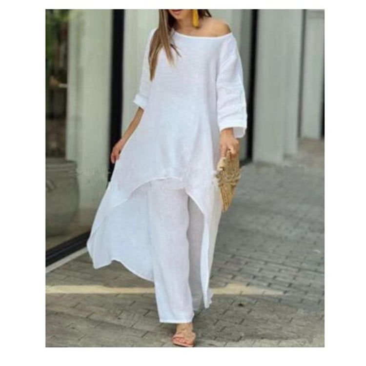 Liselotte | Two Piece Asymmetric Tunic Trouser Set
