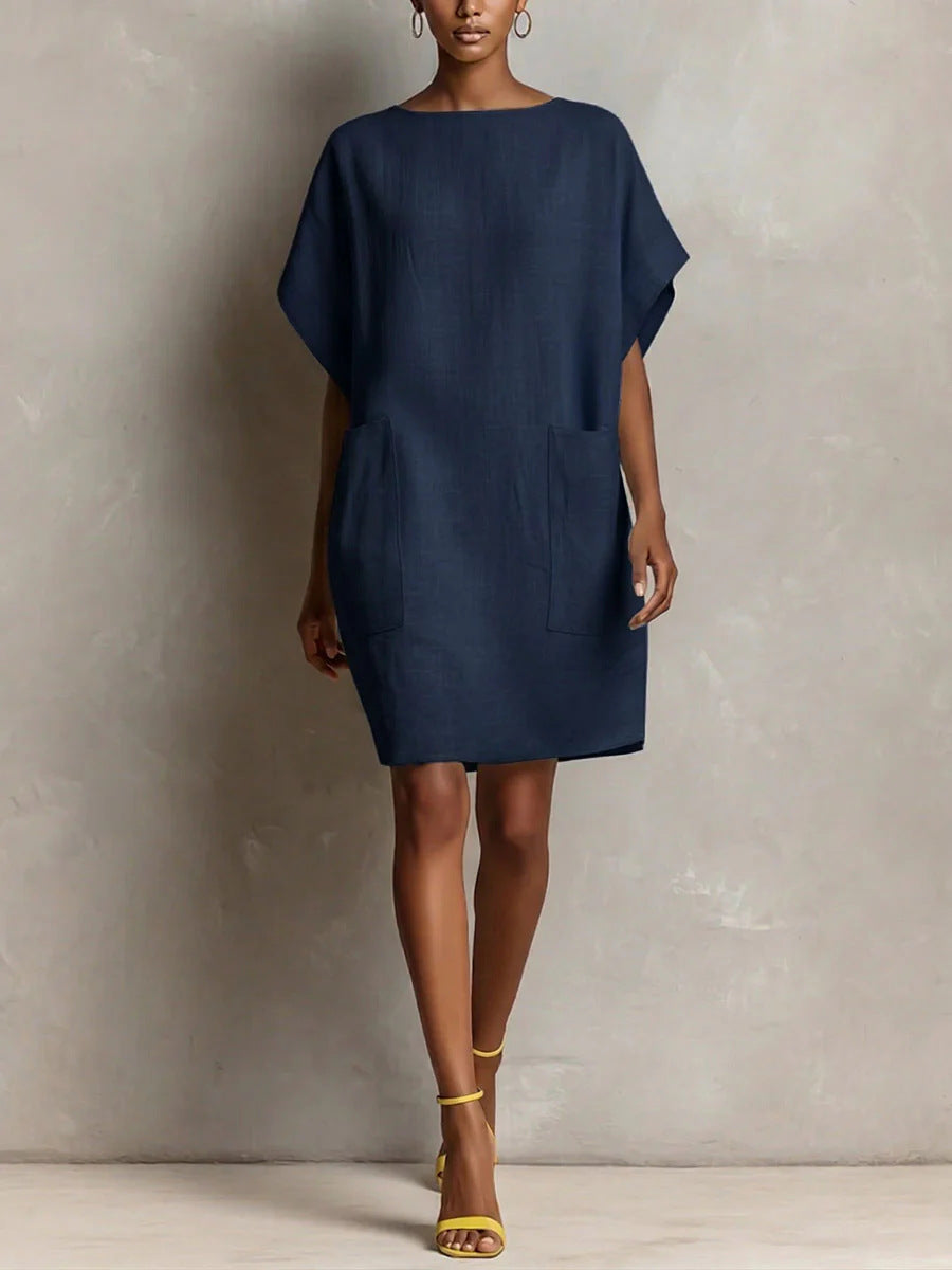 Hulina | Dress with Pockets and Relaxed Fit