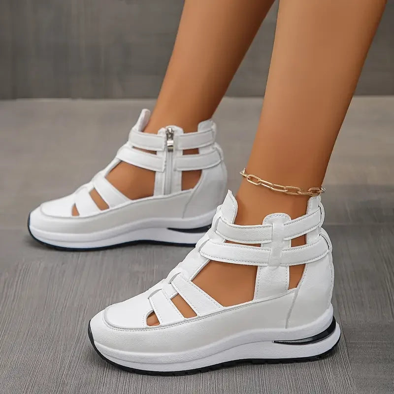 Souad - Wedge Sandal Trainers With Side Zip
