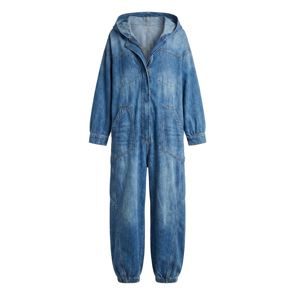 Estielle | Womens Oversized Denim Jumpsuit