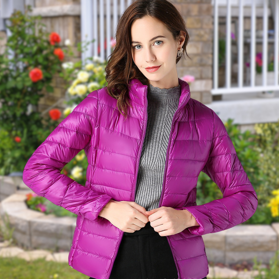 Isla | Lightweight Quilted Zip Puffer Jacket