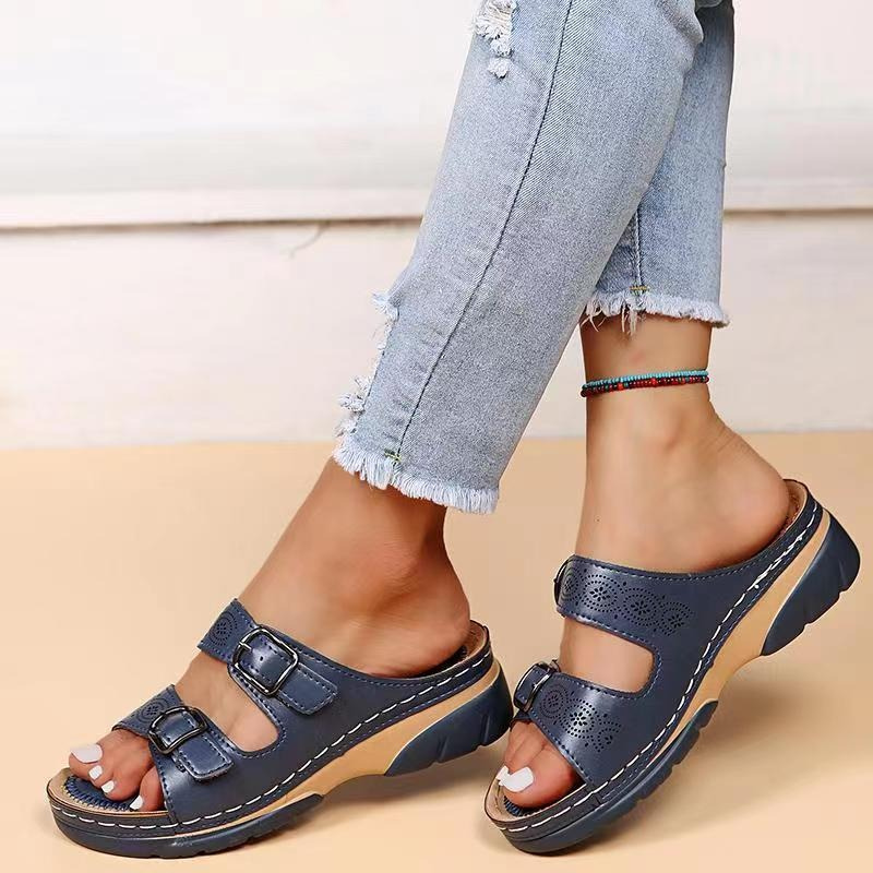 Solena | Orthopedic Double Buckle Open-Toe Sandals