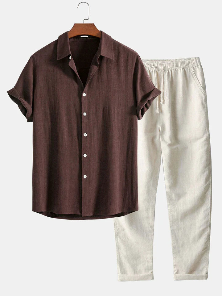 Booker | Short Sleeve Shirt And Trouser Set