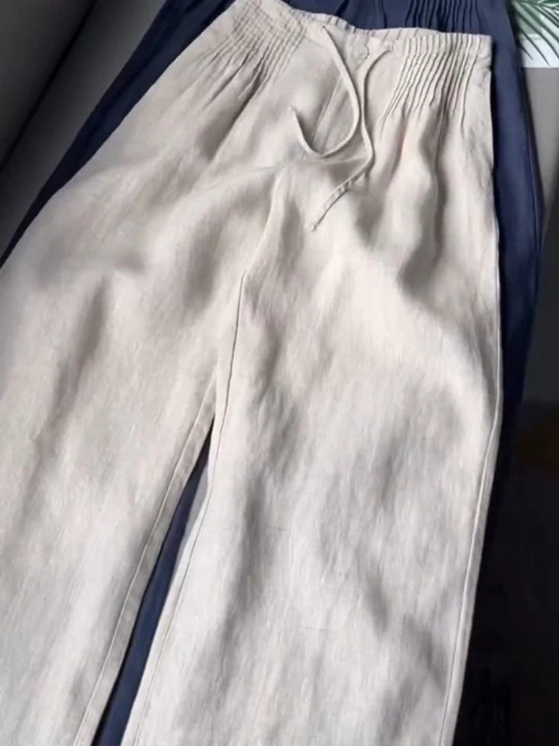 Kuupik | Wide Leg Linen Trousers
