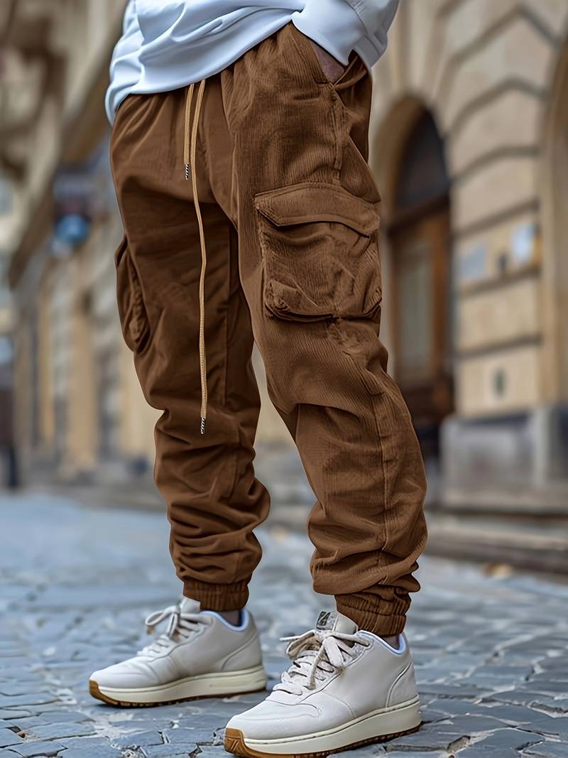 Baruch | Cargo Trousers with Drawstring Waist and Pockets