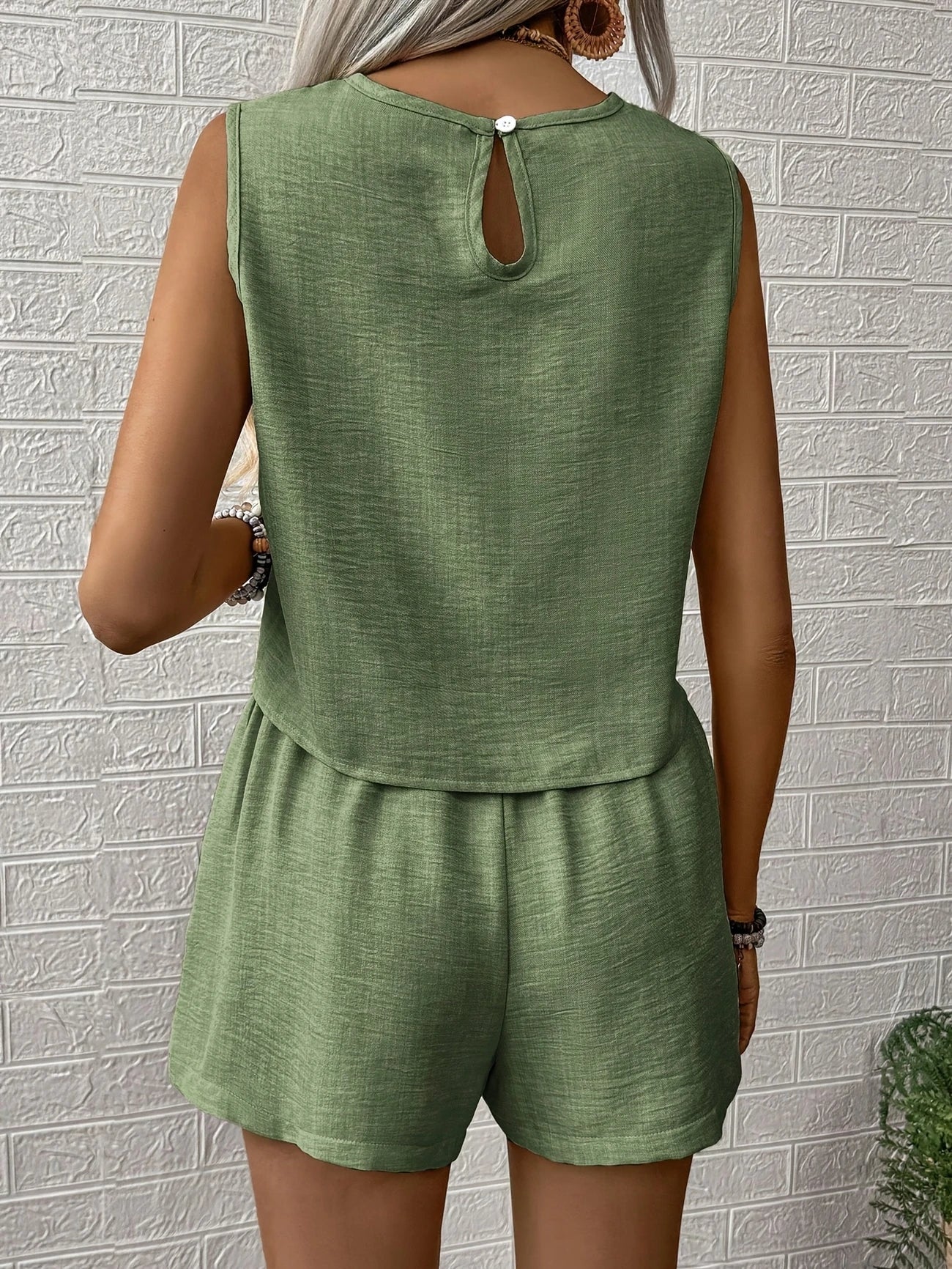 Nella | Sleeveless Top And Shorts Co Ord Set