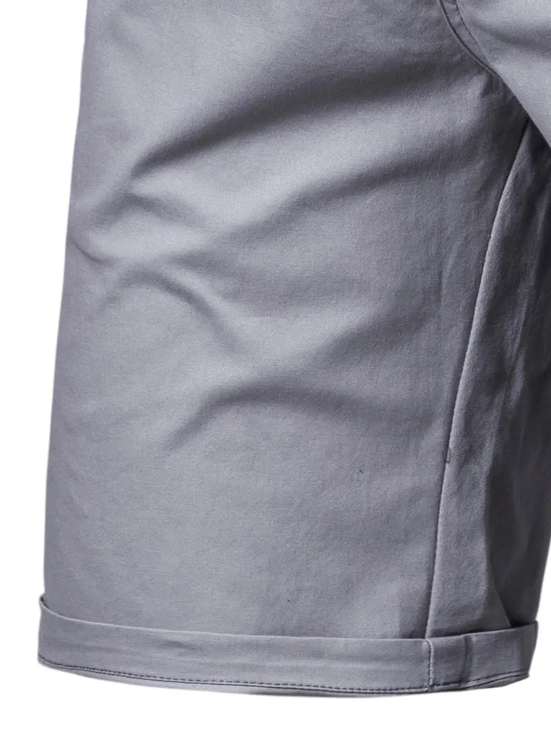 Baird - Casual Elastic Waist Pocket Shorts