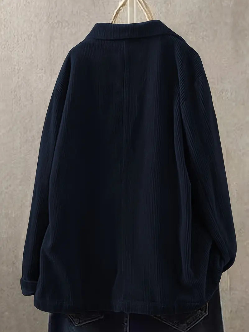 Nehara | Corduroy Oversized Blazer Jacket