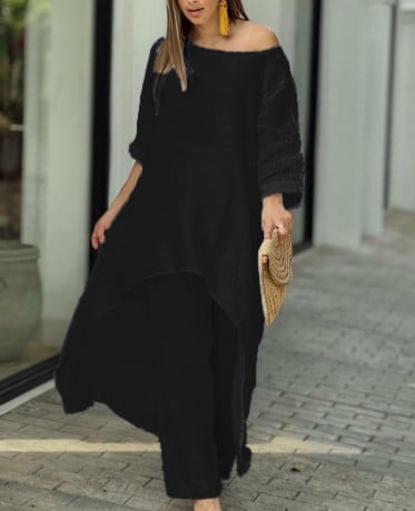 Liselotte | Two Piece Asymmetric Tunic Trouser Set