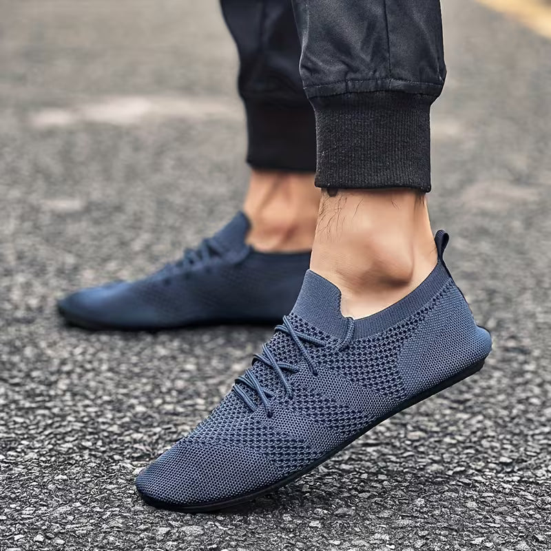 Stratoszone | Knit Lace-Up Shoes with Flexible Fit