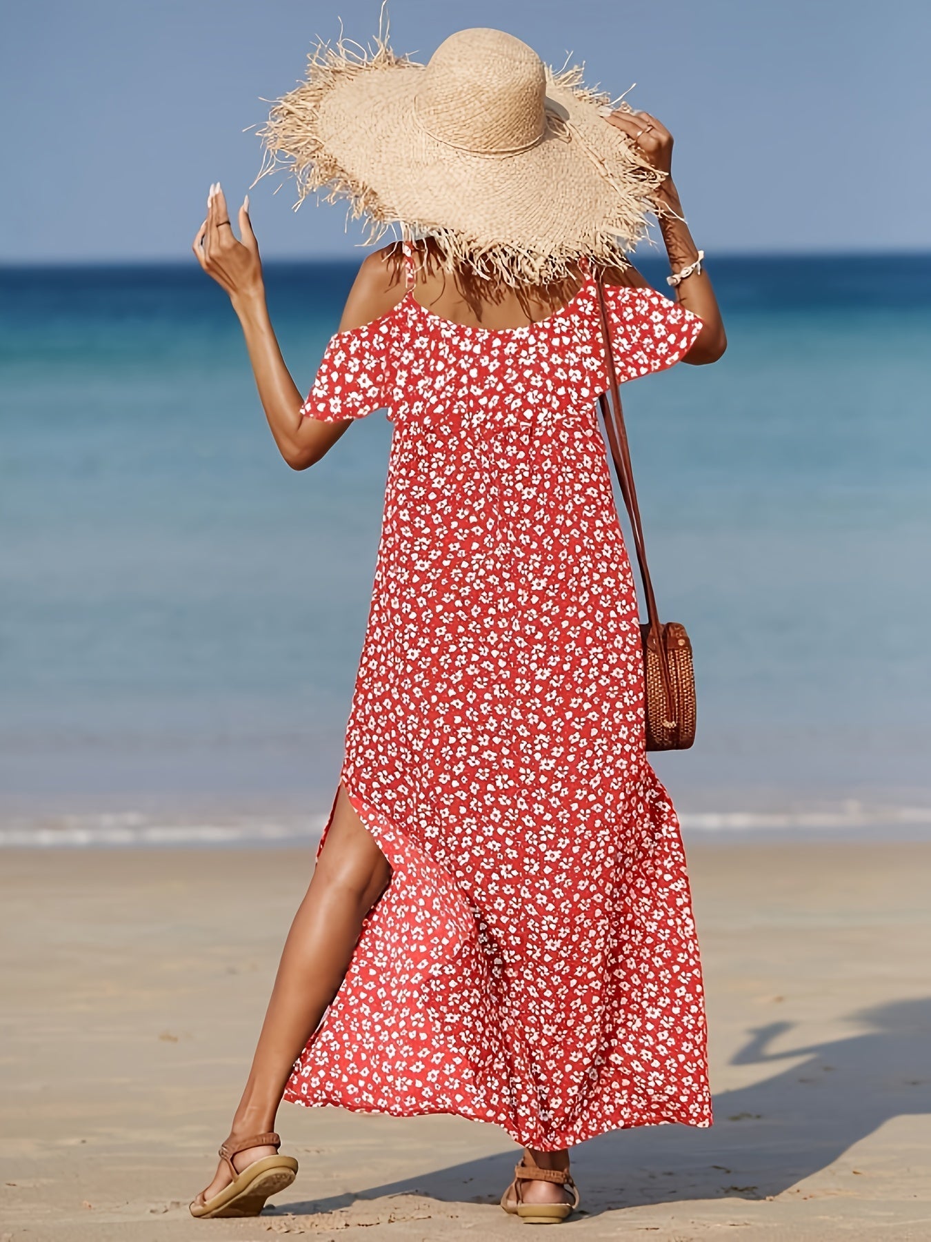 Consuelo | Off Shoulder Floral Print Maxi Dress