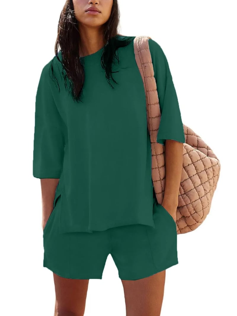 Iselin | Oversized Short Sleeve Top and Shorts Set