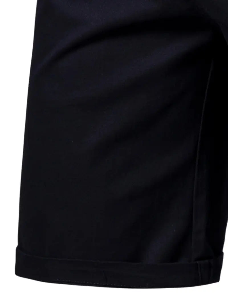 Baird - Casual Elastic Waist Pocket Shorts