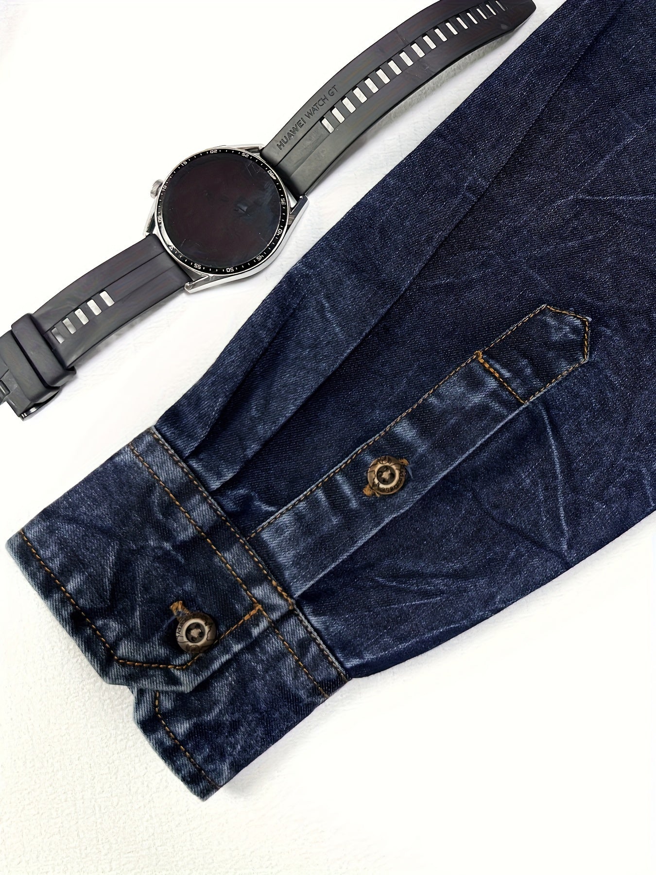 Dolvin | Denim Style Button Front Pocket Shirt