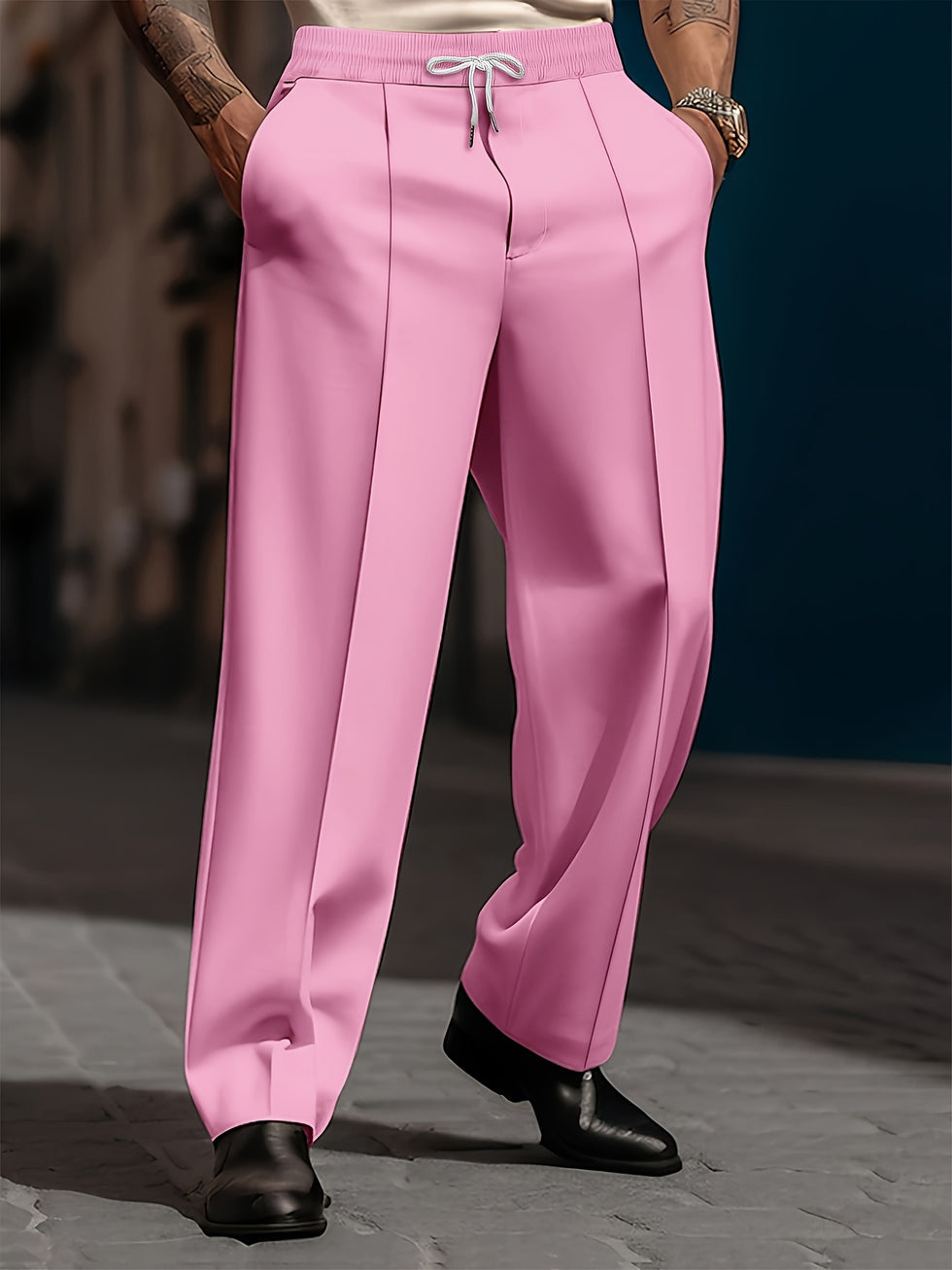 Raimi | Trousers Drawstring Waist Wide Leg Fit