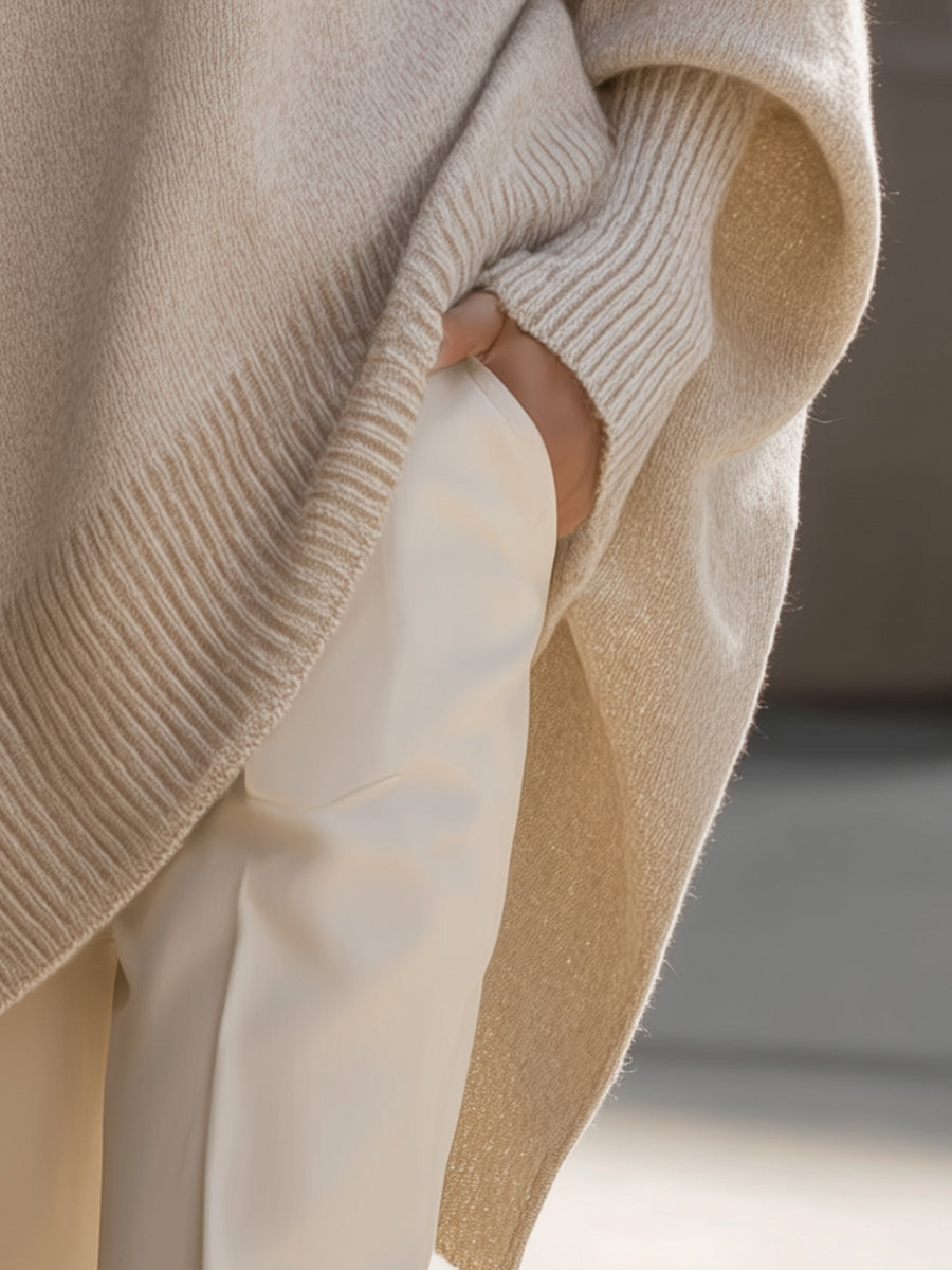Roslyn | Asymmetrical Hem Batwing Sleeve Jumper