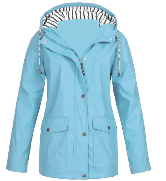 Ilektra | Long Sleeve Hooded Jacket with Pockets