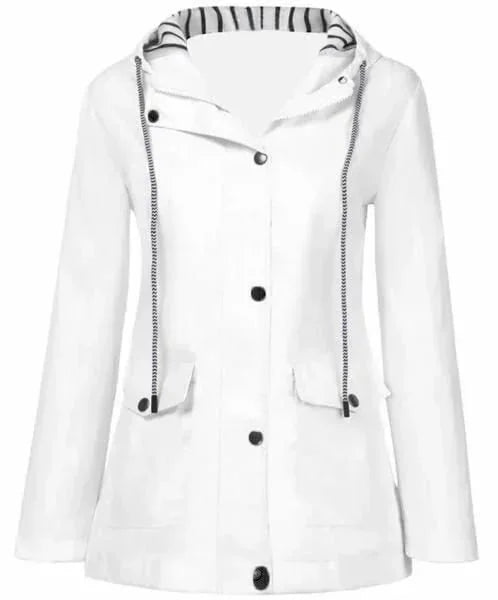 Ilektra | Long Sleeve Hooded Jacket with Pockets
