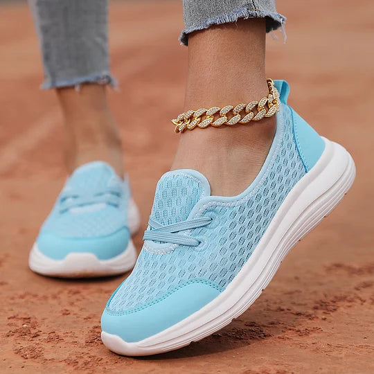 Firsova - Mesh Slip On Trainers Lightweight Sole