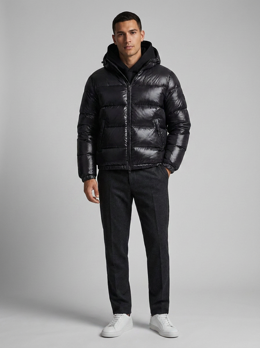 Amar | Hooded Puffer Jacket with Zip Front