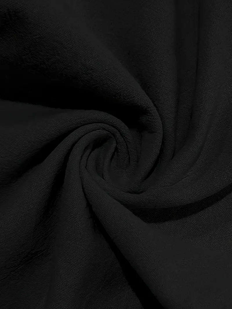 Babaev | Drawstring Wide Leg Linen-Style Trousers