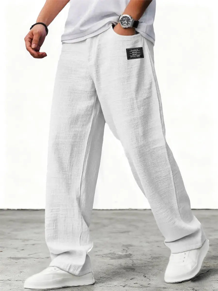 Lushan | Linen Wide Leg Trousers
