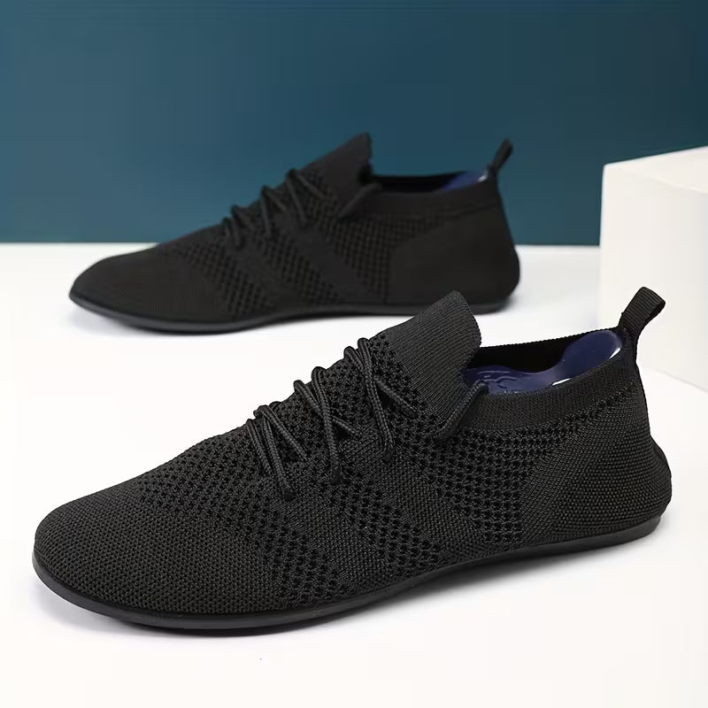 Stratoszone | Knit Lace-Up Shoes with Flexible Fit