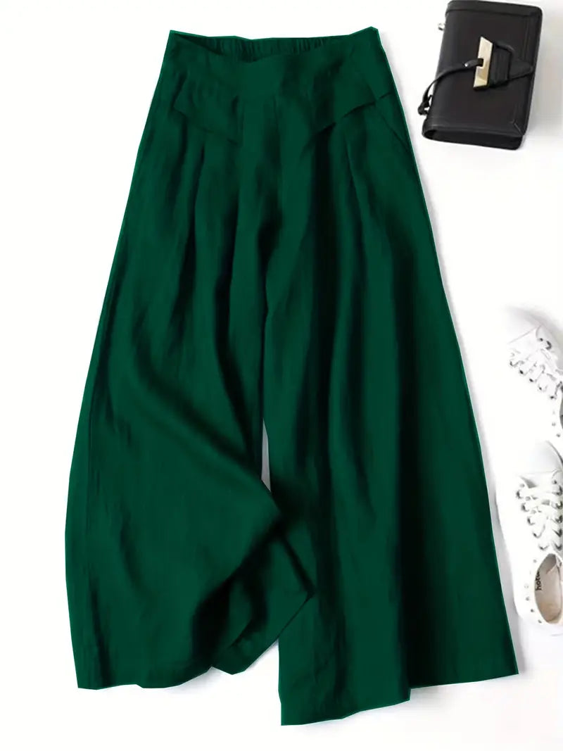 Anina - Linen Wide Leg Pant