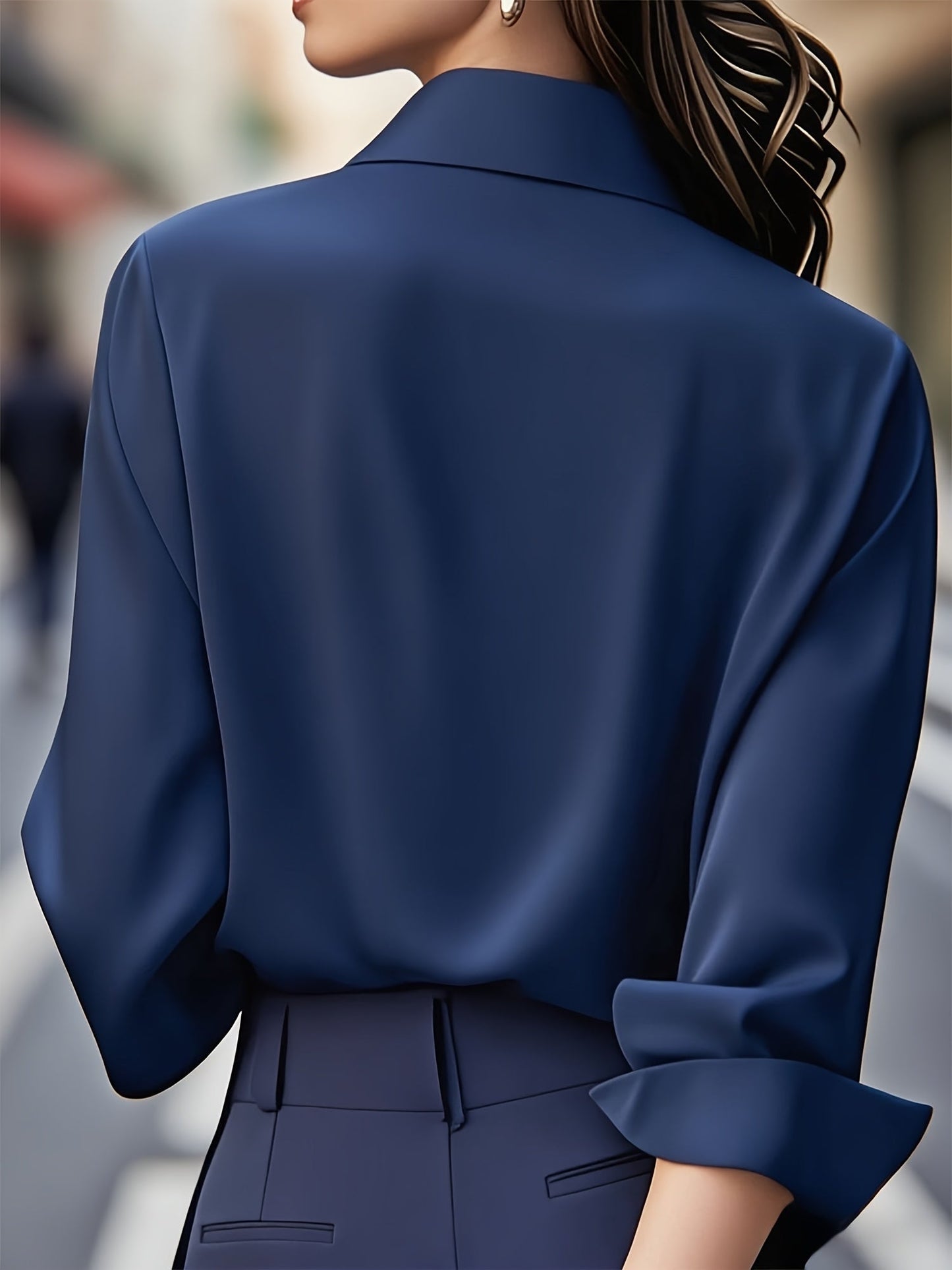 Elenochka - Long Sleeve Button Up Blouse