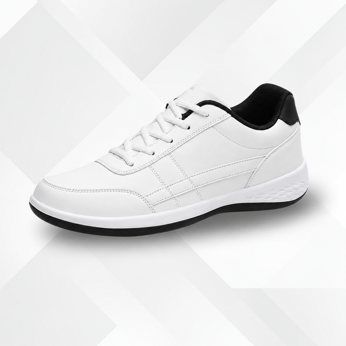 CloudWalk | Lace-Up Casual Sneakers with Two-Tone Trim