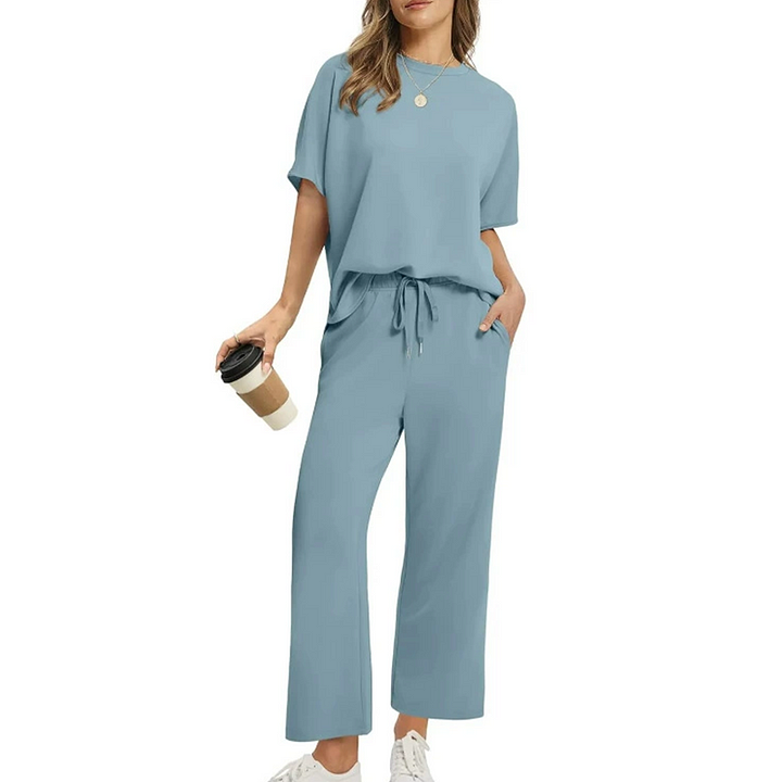 Shirona | Wide Leg Top and Trouser Set