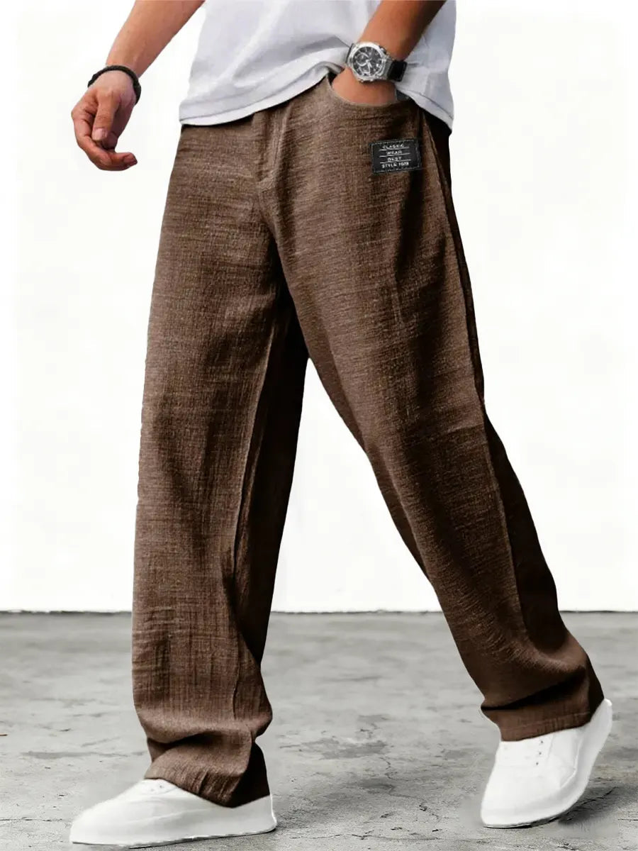 Lushan | Linen Wide Leg Trousers