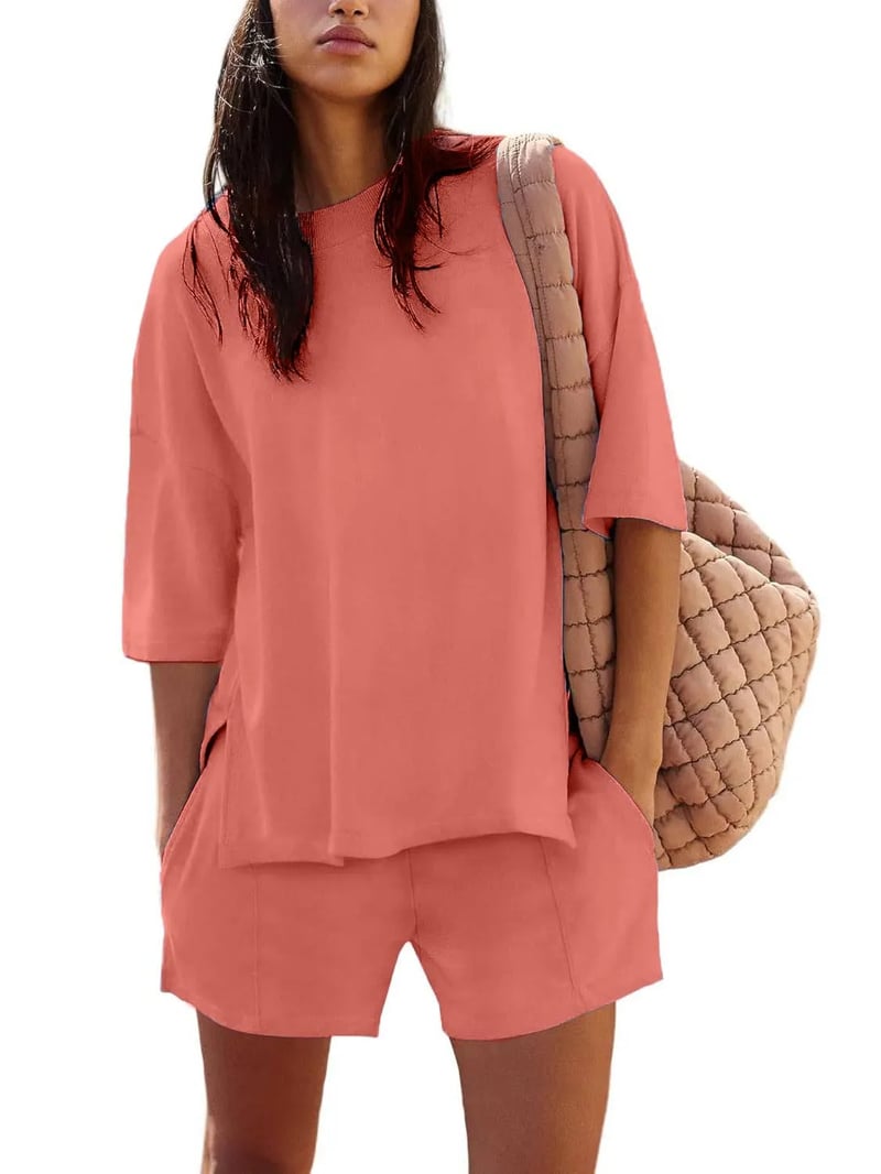 Iselin | Oversized Short Sleeve Top and Shorts Set
