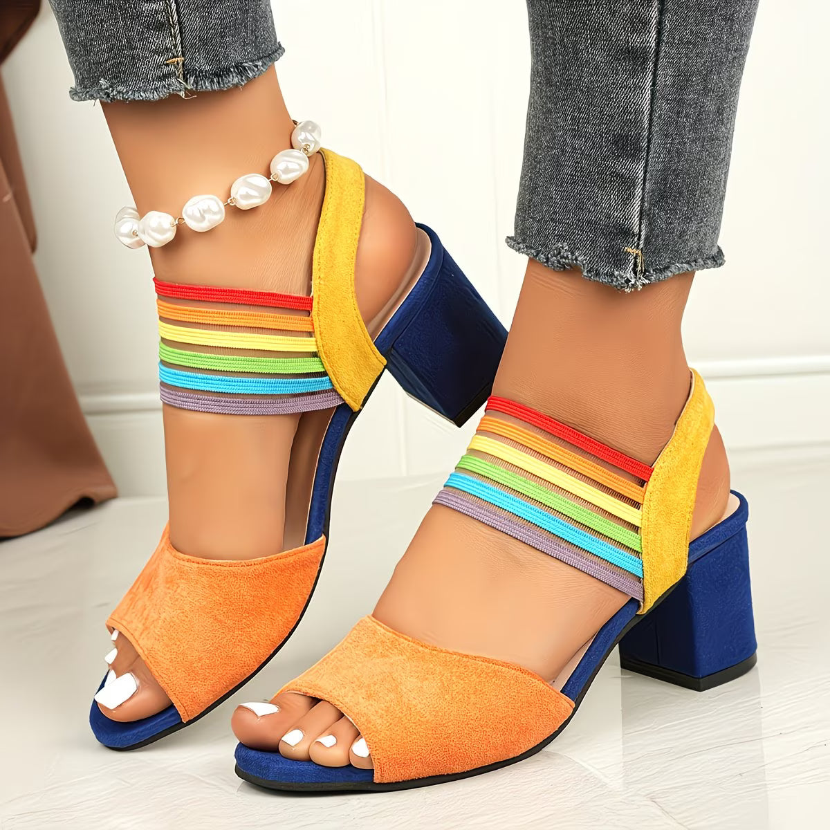 Homare | Block Heel Open Toe Sandals