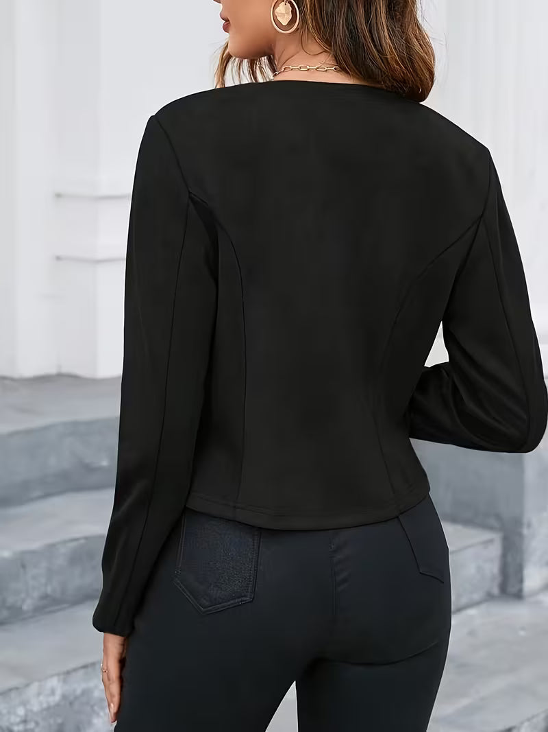 Eria | Zip-Up Round Neck Jacket