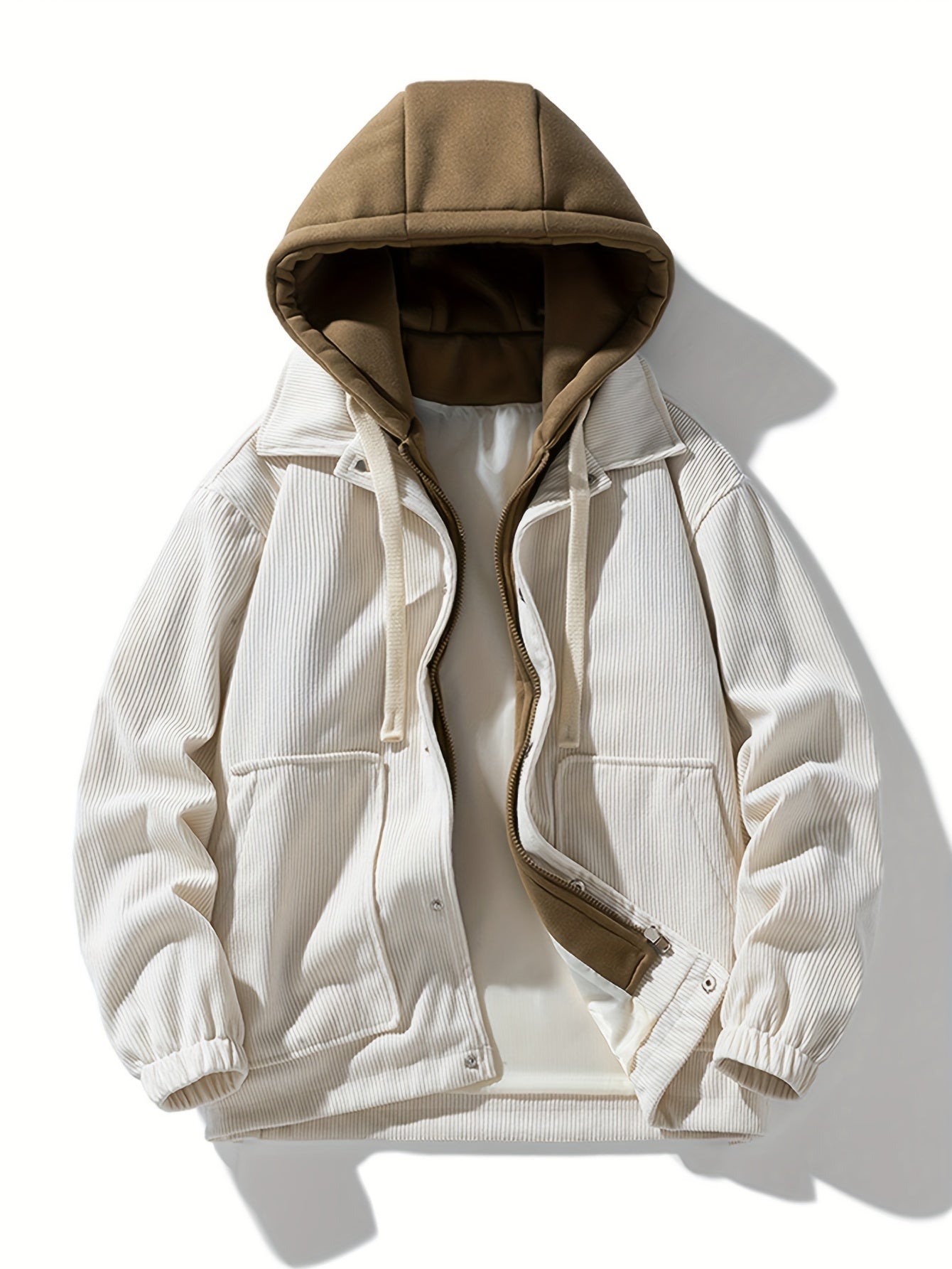 Jacques | Long Sleeve Hooded Corduroy Jacket
