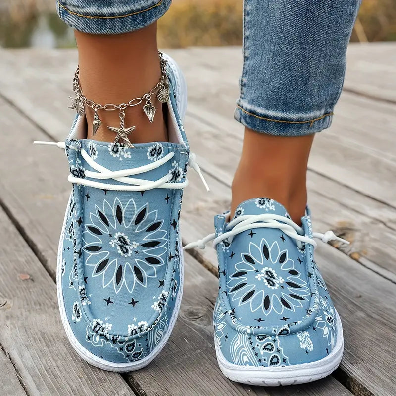 Isavella | Floral Print Casual Slip On Shoes
