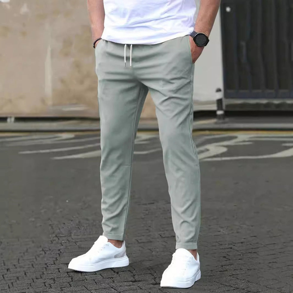 Jarkin | Straight Leg Trousers with Drawstring Waist