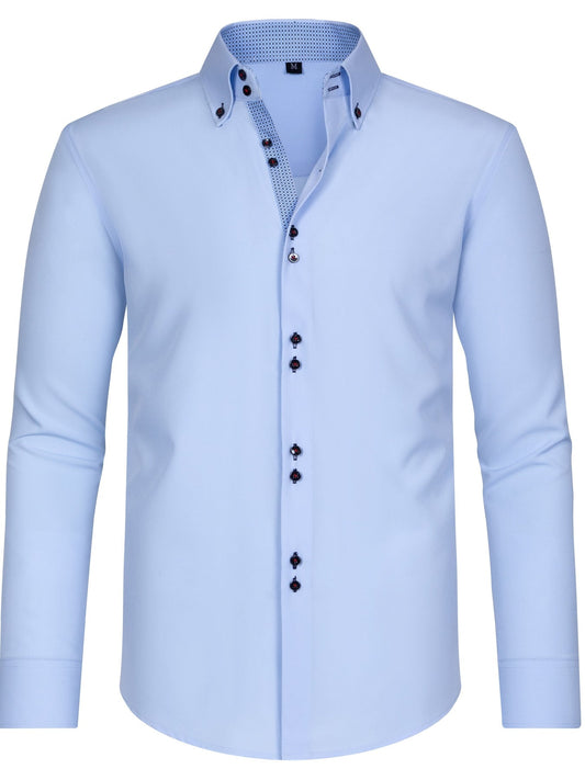 Remco | Long Sleeve Button Collar Shirt