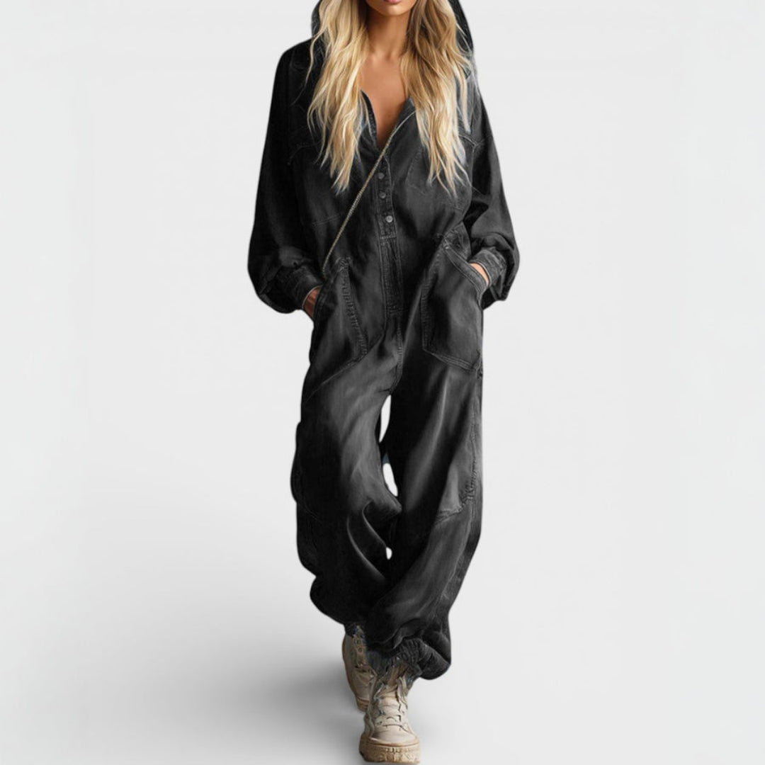 Estielle | Womens Oversized Denim Jumpsuit