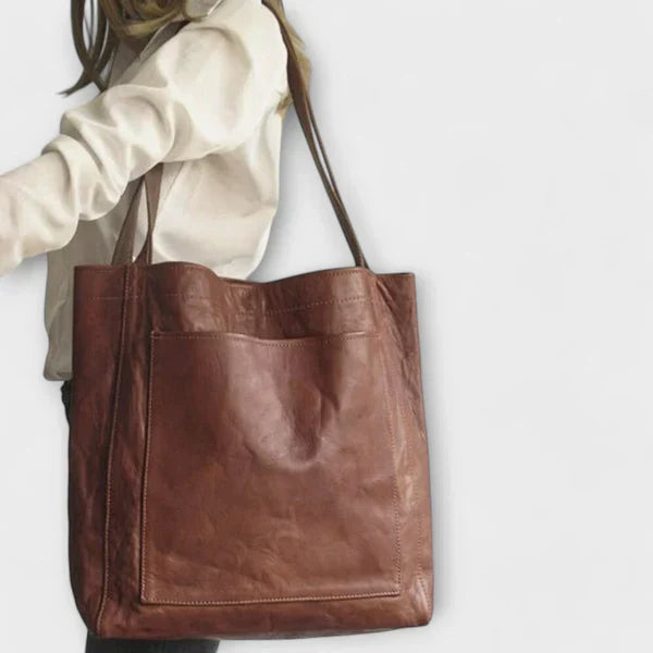 Patty | Large Soft Faux Leather Tote Bag