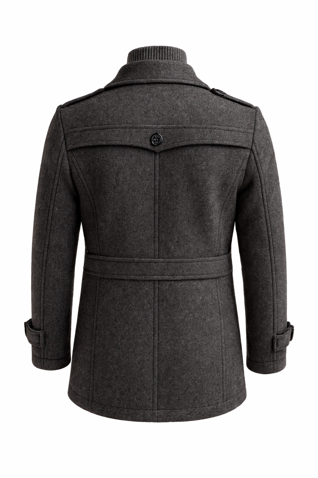 Erasmo | Textured Coat with Notched Lapels
