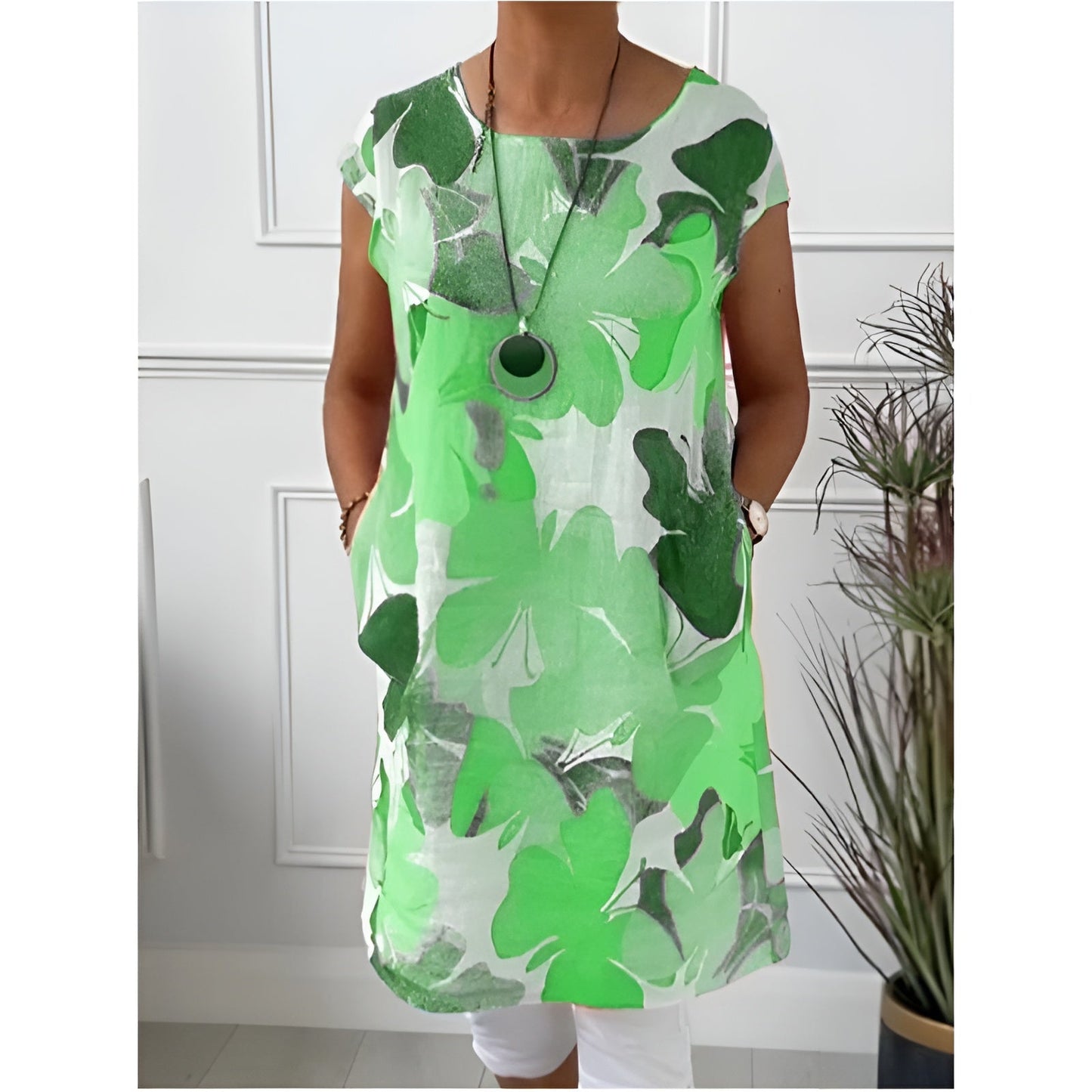 Tonya | Floral Print Pocket Shift Dress
