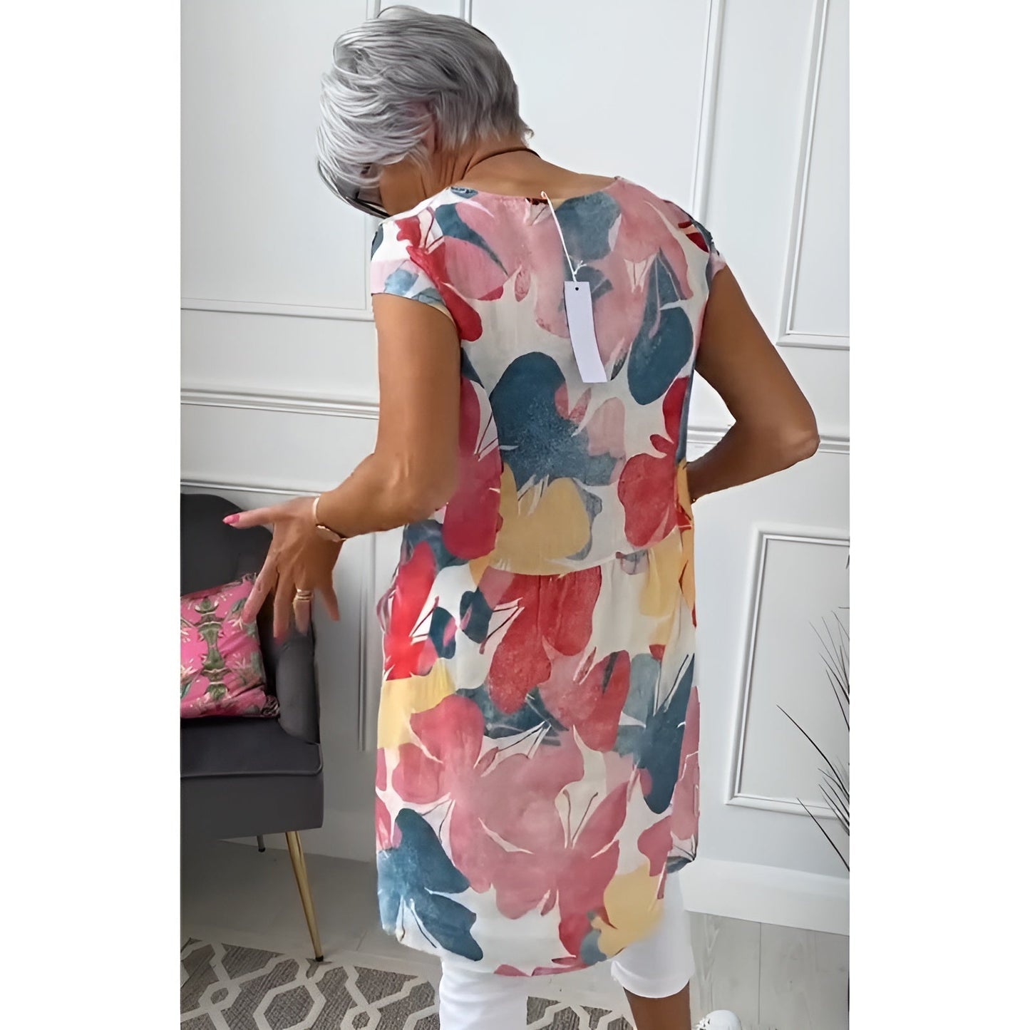 Tonya | Floral Print Pocket Shift Dress