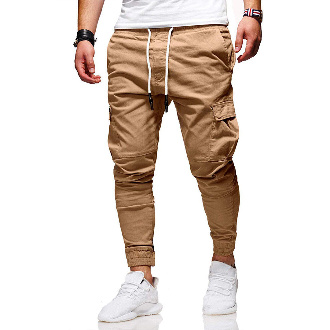 Wilco | Tapered Cargo Trousers with Cuffs